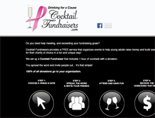 Tablet Screenshot of cocktailfundraisers.com